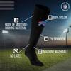 For Bare Feet NFL BUFFALO BILLS Marathon Compression Sock Black Large/Extra Large view 3