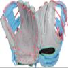 Rawlings | Heart of THE Hide Series Fastpitch Softball Glove | 12' | RHT | Pro I-Web | Columbia Blue/Grey view 1