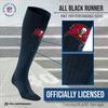For Bare Feet NFL TAMPA BAY BUCCANEERS Marathon Compression Sock Black Large/Extra Large view 2
