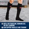 For Bare Feet NFL TAMPA BAY BUCCANEERS Marathon Compression Sock Black Large/Extra Large view 4