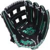Rawlings | NXT Series Baseball Glove | 12.5' | RHT | Contour Youth Fit - Pro H Web | Black/Mint view 3