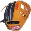 Rawlings | Heart of The Hide Series Baseball Glove | 11.5' | RHT | 1-Piece Solid Web | Black/Tan view 4