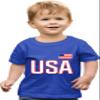 3T Royal Toddler USA National Pride Toddler T-Shirt view 1