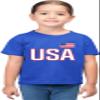 3T Royal Toddler USA National Pride Toddler T-Shirt view 2