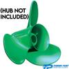RAREELECTRICAL New Green Stainless Steel Propeller Is Compatible With Chrysler Force 75/90-150 Hp Honda 60-130 Hp Suzuki 60-140 Hp For All Years By 32431710 Ae1-1317 Ae2-1317 Dia 13.25" X 17" Pitch Rh view 2