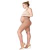 MeMoi Women's Maternity Half and Half 25-Denier Silky Sheer Pantyhose Honey XL