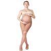 MeMoi Women's Maternity Half and Half 25-Denier Silky Sheer Pantyhose Honey XL view 2