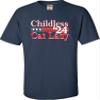 3T Navy Toddler Childless Cat Lady '24 Toddler T-Shirt view 4