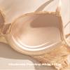 Deyllo Womens Push Up Lace Bra Comfort Padded Underwire Bra Lift Up Add One Cup(Beige,40DD) view 4