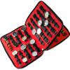 40 Slots Big Case Bag Watch Band Storage Strap Organizer Double Layer, Watch and Straps Collection for Apple Watch Band Organizer Jewelry Box Garmin Fitbit Samsung Galaxy Smart Watch Holder Men Ladies view 3