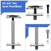 Base Seat Boat 7"7", Post Pin 3/4" For Pedestal Seat Boat, Bracket Seat Marine Alloy Aluminum Duty Heavy, Accessories Seating Cabin Corrosion-Resistant For Mount Seat Boat Most view 4