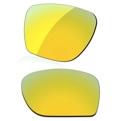 LenzReborn High-impact Polarized Lens Replacement for Oakley Sylas OO9448 57mm Sunglasses - Golded Yellow - Polarized Mirrored