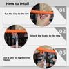 Galvanized Steel Basketball Nets with 12 Hooks for Indoor Outdoor Most Standard Hoops Courts, Heavy Duty 2Pcs Metal Chain Net Replacements view 3