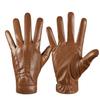 QUKOPSE Winter Leather Gloves for Men,Touchscreen Snow Driving Gloves with Cashmere Lining for Motorcycle Driving Riding view 1
