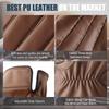 QUKOPSE Winter Leather Gloves for Men,Touchscreen Snow Driving Gloves with Cashmere Lining for Motorcycle Driving Riding view 4