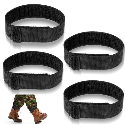 Aeaocvo 4Pcs Boot Straps, Elastic Boot Blouses, Bike Trouser Clips, Ankle Pant Garters, Adjustable Boot Blousers for Gardening Hiking Cycling Fishing Running Hunting