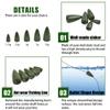 Bullet Fishing Weights,28pcs/60pcs Bass Fishing Sinker Kits Worm Slip Weight Bullet Lead Sliding Weights for Texas Rig Carolina Rig Size 1.75g 3.5g 5g 7g 10g (Size Assortment - 28PCS) view 2