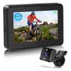BEUDUOQI Bike Mirror, Bike Mirror Handlebar Mount Camera 1080P AHD Rechargeable with 4.3" Screen, 130 Wide Angle Taillight Bicycle Camera 360 Adjustable,Bike Accessories for Most Bikes view 1