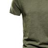 Men 1/2/3 Pack Casual Short Sleeve T Shirt Crew/V-Neck Summer Cotton Shirt T-Shirts Classic Slim Basic Tee Tops (Army Green 2,Small) view 2