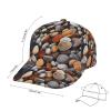Baseball Cap for Men Women Sunscreen Visor Hats Adjustable Rocks and Pebbles Sun Caps Golf Dad Hat view 2