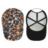 Baseball Cap for Men Women Sunscreen Visor Hats Adjustable Rocks and Pebbles Sun Caps Golf Dad Hat view 3