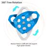 NewDoar 30 KN CE Certified Large Rescue Pulley Double Sheave with Swing Plate for Outdoor Mountaineering Rock Climbing Rescue(Blue 1pcs) view 4
