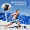 MEDIMALL 117'' x 30'' x 6'' SURF Pattern Inflatable Upright Paddle Board, Lightweight, with SUP Accessories, Detachable Fins, Paddle Board, Pump, Belt, and Handbag, Suitable for Adults and Teenagers view 3
