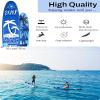 MEDIMALL 117'' x 30'' x 6'' SURF Pattern Inflatable Upright Paddle Board, Lightweight, with SUP Accessories, Detachable Fins, Paddle Board, Pump, Belt, and Handbag, Suitable for Adults and Teenagers view 4