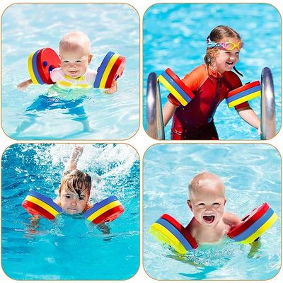 6PCS Arm Discs EVA Foam Swimming Aid for Discs for Beginners Pool Ing Equipment (Rainbow Meteor)
