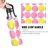 33oz Sports Water Bottle - Double Wall Vacuum Insulated Stainless Steel Water Jug, P-i-n-k Yellow Tennis Balls Thermo Bottle with Straw Lid for Gym, Kitchen, Working,Bike Running Travel view 4