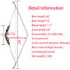 HNZMDY 62" Takedown Recurve Bow for Adults Beginner 20-60lbs American Hunting Bow Right Handed Longbow for Hunting Target Practice (only Bow, 45 lbs) view 2