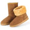 iMounTEK Winter Boots for Women Faux Suede Water Resistant Snow Boots Mid Calf Boots Ankle Boots Women's Winter Snow Boots with Warm Fur Lined Comfort Short Booties view 1