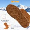 iMounTEK Winter Boots for Women Faux Suede Water Resistant Snow Boots Mid Calf Boots Ankle Boots Women's Winter Snow Boots with Warm Fur Lined Comfort Short Booties view 4