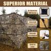 Hunthor 4 Panel Duck Blind Hunting Tent with Dog Door, Pop-Up Waterfowl Blind for 3-4 People, Durable Field Duck Dove Bush Hunting Tent with Carry Bag (Camo) view 4