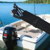Black 48 Inch Trolling Motor Cable Sleeve, Zippered Cable Sleeve & Outboard Motor Sleeve for Trolling Motor Wire Protection & Management, Fits for Minn Kota MotorGuide Mercury Yamaha view 2