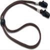 Sluswallow Brown Hat Chin Cord, Adjustable Hat Strap Clips Windproof Lanyard on Bag Holder for Travel Keeper, Fishing Hats view 1