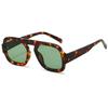willochra Retro Square Sunglasses Women Fashion Gradient Shades UV400 Men Punk Blue Green Pilot Sun Glasses F27 (C7) view 1