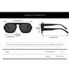 willochra Retro Square Sunglasses Women Fashion Gradient Shades UV400 Men Punk Blue Green Pilot Sun Glasses F27 (C7) view 2