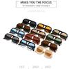 willochra Retro Square Sunglasses Women Fashion Gradient Shades UV400 Men Punk Blue Green Pilot Sun Glasses F27 (C7) view 3
