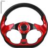 Golf Cart Steering Wheel, Fit EZGO TXT RXV, Club Car DS Precedent Tempo, Yamaha G2-G29 Most Golf Cart, Universal Golf Steering Wheel, Ergonomic Design, D Shape Design view 1
