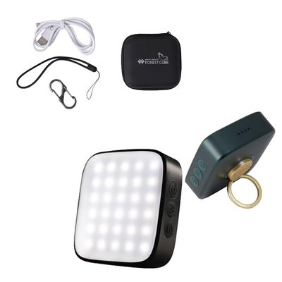 FORESTCUBE Sunrise Portable LED Mini Lantern - 27Yd Far Distance Beam, 500 Lumens, Magnetic Base, 180 Adjustable Holder, Waterproof, and Rechargeable (Dark Grey)