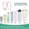 Cup Accessories Set for Stanley Cup 30oz 40oz, Water Bottle Cup Handle Strap Letter Charms Sticker & Butterfly Straw Cover Topper (Purple J) view 4