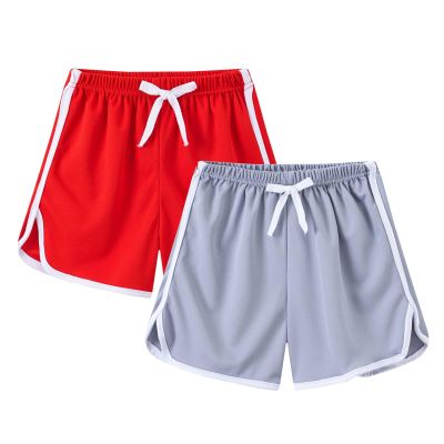 2 Pack Toddler Girls Soccer Basketball Shorts Little Kids Solid Color Athletic Volleyball Sports Shorts (K, 4-5 Years)