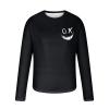 Mens Long Sleeve Tee Shirts Casual Stylish Crewneck T-Shirt Fashion Graphic Tee Shirts Outdoor Fashion Workout Tops dress shirts for men 2024 Black S view 3