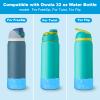 Beonsky 2 PCS Glitter Silicone Boot for Owala Water Bottle 32 oz, Anti-Slip Protective Sleeve for FreeSip/Twist/Flip Stainless Steel Water Bottles Accessories view 2
