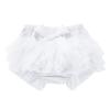 Baby Girls'Tutu Bloomers Newborn Toddler Cotton Tulle Ruffle iaper Covers with Bow Newborn Cute (White, 3-6 Months) view 1