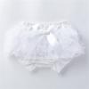 Baby Girls'Tutu Bloomers Newborn Toddler Cotton Tulle Ruffle iaper Covers with Bow Newborn Cute (White, 3-6 Months) view 2