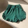 Toddler Girls Ruffles Shorts Pants Kids Baby Workout Fashion Skirt Shorts Beach Shorts Pull on (Green, 18-24 Months) view 2