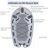 SAYOK Large Inflatable Rescue Sled Inflatable Bodyboard Water Floating Mat Inflatable Jet Ski Sled Rescue Board for Professional Emergency Rescue by Lifeguards, Fire & Rescue, Big Wave Surfing, Gray view 2