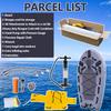 SAYOK Large Inflatable Rescue Sled Inflatable Bodyboard Water Floating Mat Inflatable Jet Ski Sled Rescue Board for Professional Emergency Rescue by Lifeguards, Fire & Rescue, Big Wave Surfing, Gray view 3